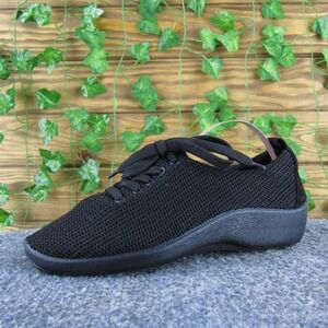 Arcopedico Women's Lite Knit Sneaker‎ Black Fabric Sz 36 Medium Gently Used 2025